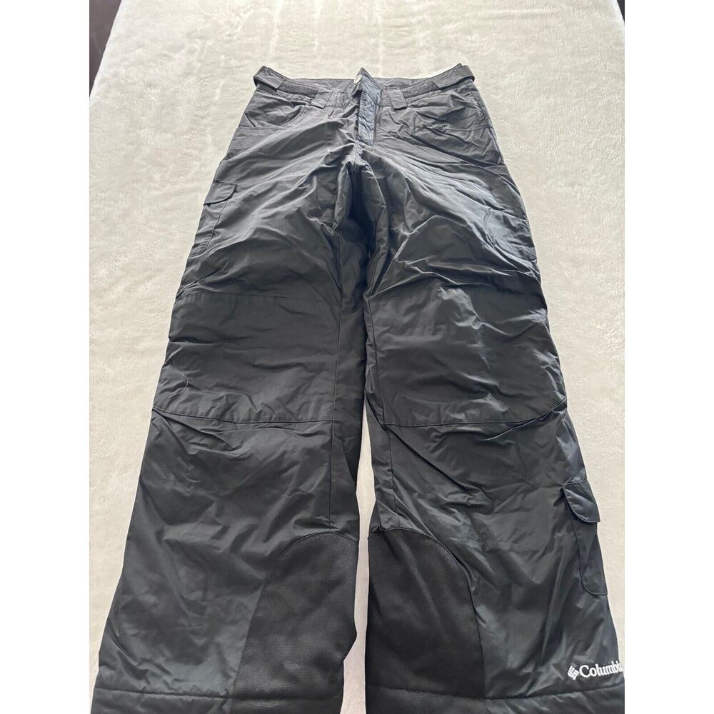 Columbia Insulated Ski Pants Youth Black Omni Shield Snowboard Sz. 10/12!